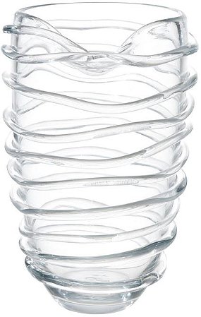 Vaso Decorativo Vidro Transparente 36cm