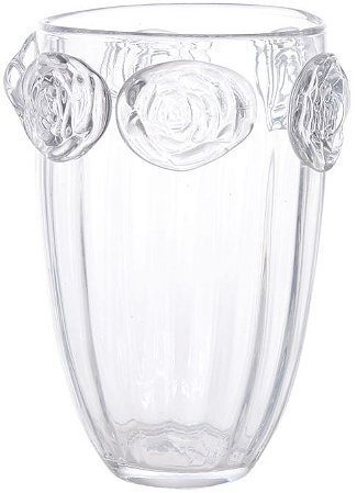 Vaso Decorativo Vidro Transparente 28,5cm