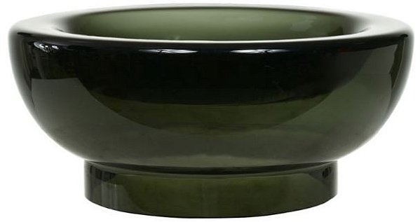 Vaso Decorativo Centro De Mesa Vidro Preto 11cm