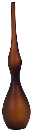 Vaso Decorativo Vidro Marrom Fosco 64cm
