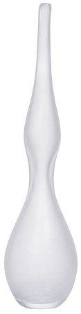 Vaso Decorativo Vidro Transparente Fosco 45cm