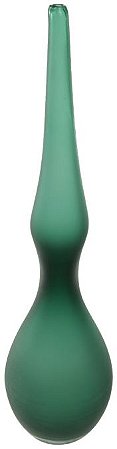 Vaso Decorativo Vidro Verde Fosco 45cm