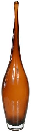 Vaso Decorativo Vidro Marrom 48cm