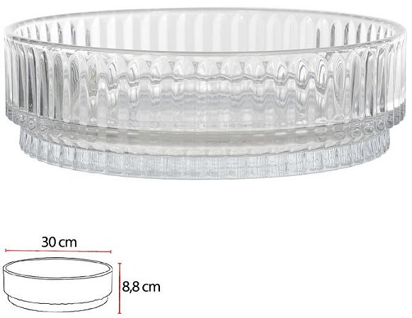 Vaso Decorativo Vidro Transparente 8,8cm