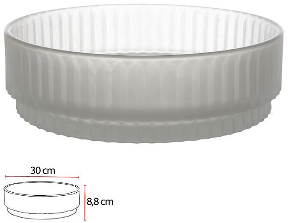 Vaso Decorativo Vidro Transparente Fosco 8,8cm