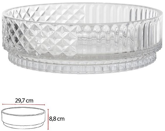 Vaso Decorativo Vidro Transparente 8,8cm