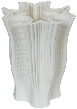 Vaso Decorativo Ceramica Branco 20cm