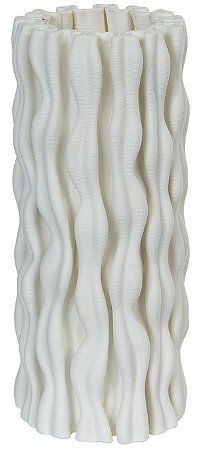 Vaso Decorativo Ceramica Branco 28cm