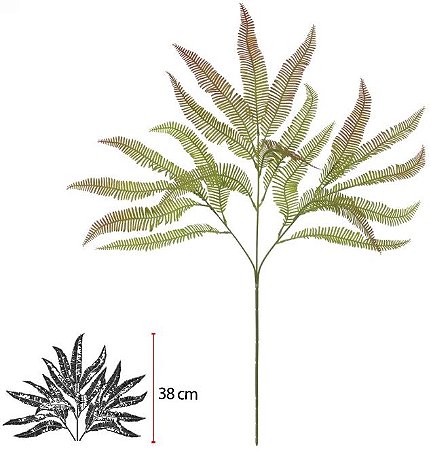 Folhagem Samambaia X18 Verde Outono 73cm