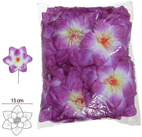 Buque Peonia Cabeça C/40 UND Lavanda 15cm