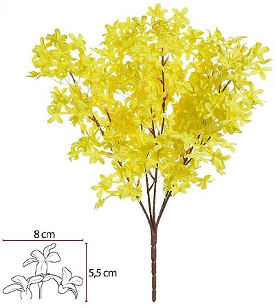 Buque Flor X150 Amarelo Outono 52cm