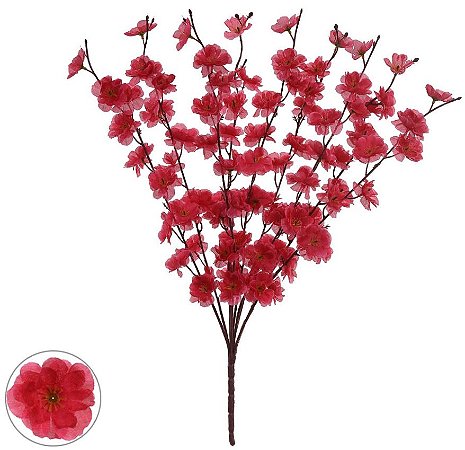 Buque Flor Cerejeira X90 Rosa 60cm