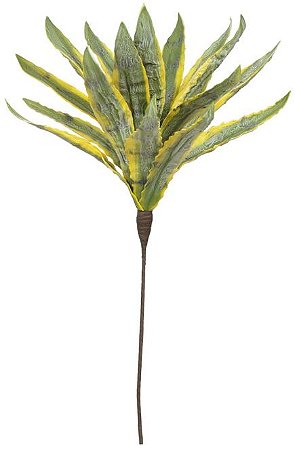 Planta Artificial Dracena Eva X18 Verde Amarelo 90cm