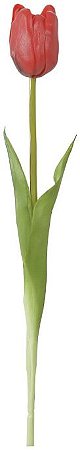 Haster Tulipa Real Toque Vermelho 44cm