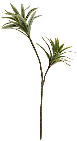 Planta Artificial Arvore Dracena Reflexa Real Toque X42 Verde Amarelo 92cm