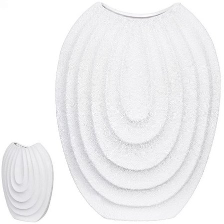 Vaso Decorativo Ceramica Off White 38cm