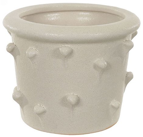 Vaso Decorativo Ceramica Off White 9,7cm