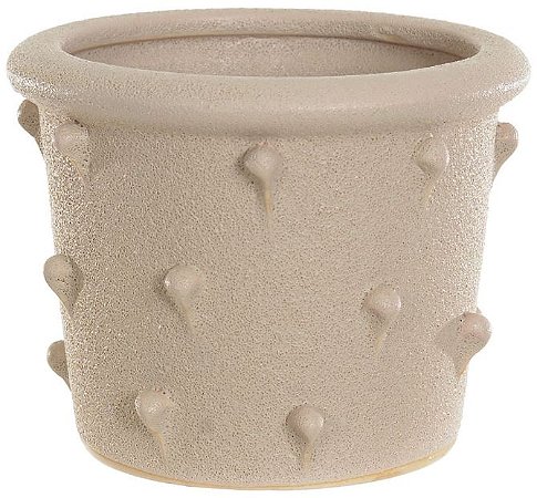 Vaso Decorativo Ceramica Bege 9,7cm