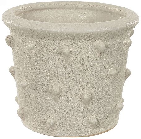 Vaso Decorativo Ceramica Off White 12cm