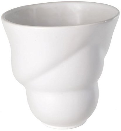 Vaso Decorativo Porcelana Branco 17,5cm