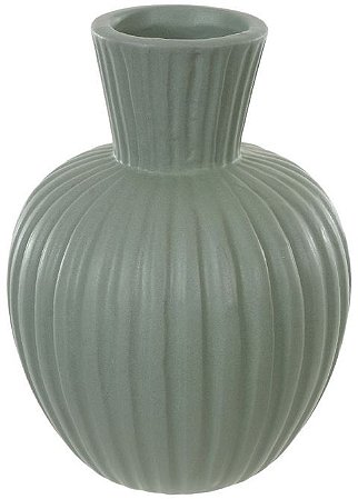 Vaso Decorativo Porcelana Verde 16cm