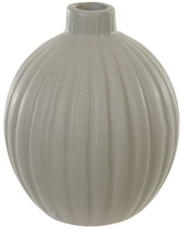 Vaso Decorativo Porcelana Cinza 11cm