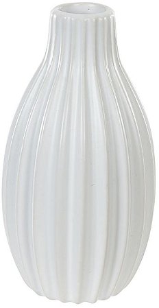 Vaso Decorativo Porcelana Off White 13cm