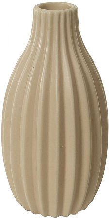 Vaso Decorativo Porcelana Bege 13cm