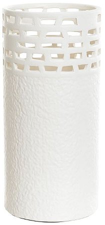 Vaso Decorativo Ceramica Off White 26,5cm
