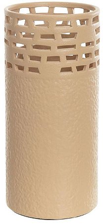 Vaso Decorativo Ceramica Bege 26,5cm