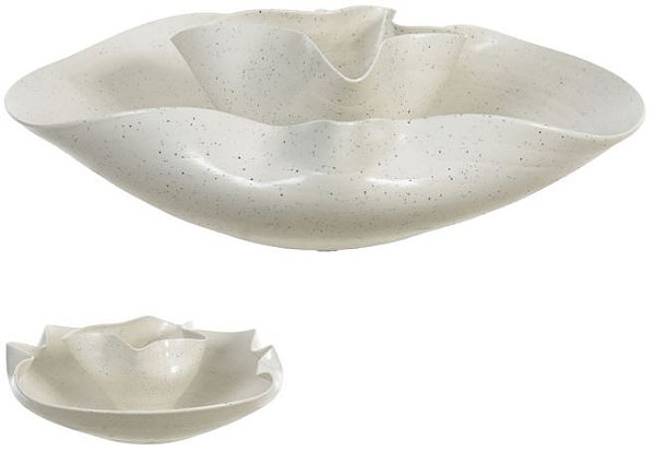 Vaso Decorativo Ceramica Branco 37cm