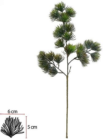 Planta Artificial Cedro Do Libano C/Coat C/Flocked X24 Verde Outono 70cm