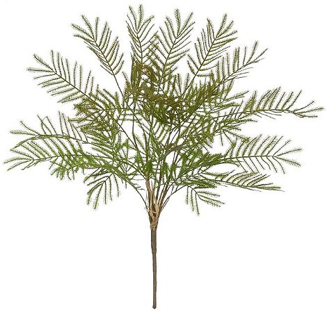 Planta Artificial Folhagem Samambaia C/Print X16 Verde Outono  65cm
