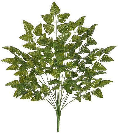 Planta Artificial Arvore Samambaia Real Toque X18 Verde Escuro 90cm