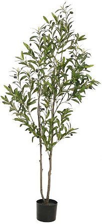 Planta Artificial Arvore Oliveira C/Pote X492 Verde 1,5m
