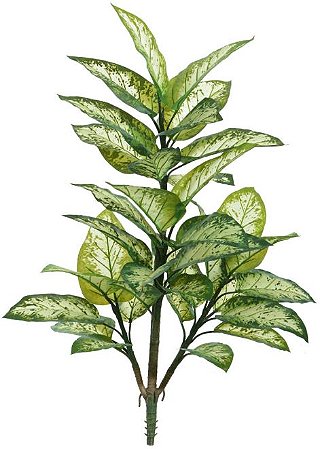 Planta Artificial Arvore Comigo Niguém Pode X36 Verde Creme 1,3cm