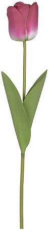 Haste Tulipa Real Toque Rosa 50cm
