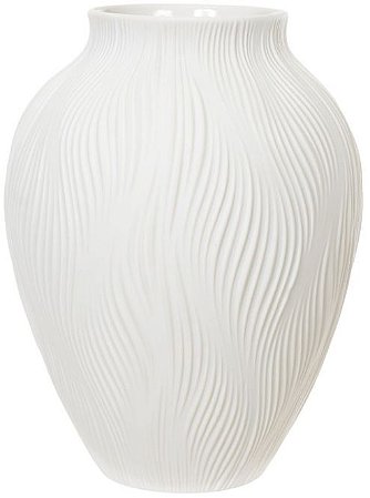 Vaso Decorativo Porcelana Branco 23cm