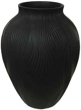 Vaso Decorativo Porcelana Preto 23cm