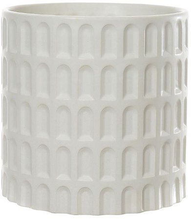Vaso Decorativo Ceramica Branco 12,7cm