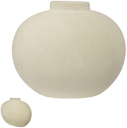 Vaso Decorativo Ceramica Bege 39,5cm
