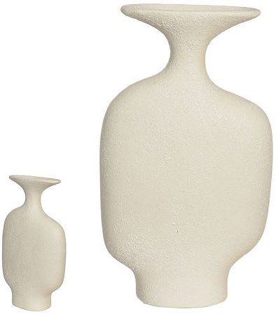 Vaso Decorativo Ceramica Bege 31cm