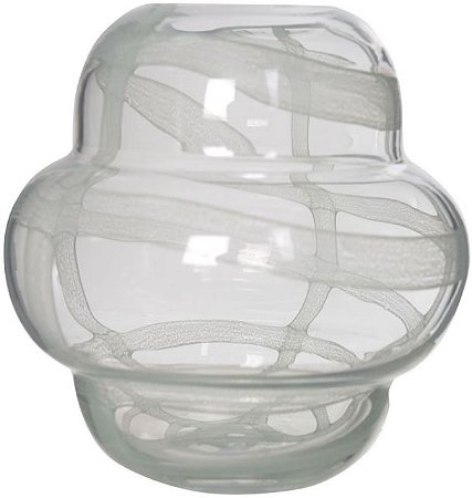 Vaso Decorativo Vidro Verde 20,5cm