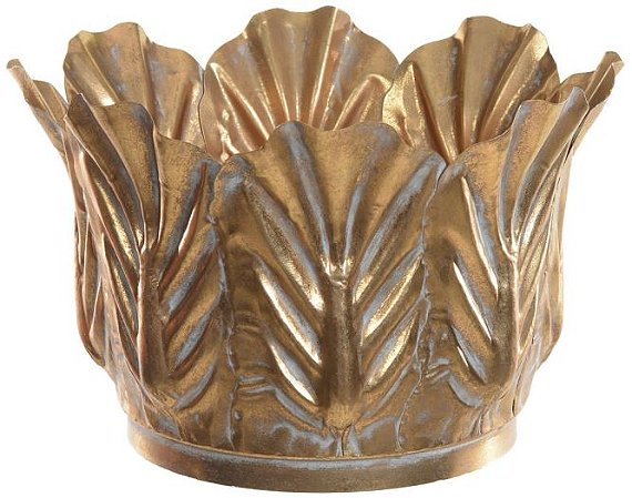 Vaso Decorativo Metal Bronze 27cm