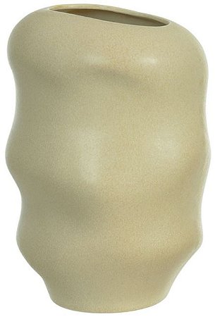 Vaso Decorativo Ceramica Bege 15cm