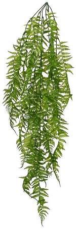 Planta Artificial Folhagem Samambaia Pendurar X21 Verde 1m