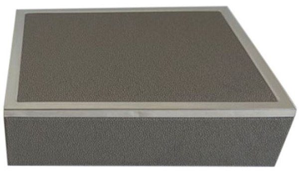 Caixa Decorativa MDF Cinza Prata 18,5cm