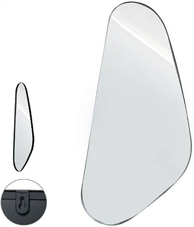 Espelho Decorativo Metal Preto 99cm