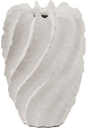 Vaso Decorativo Porcelana Branco 26cm