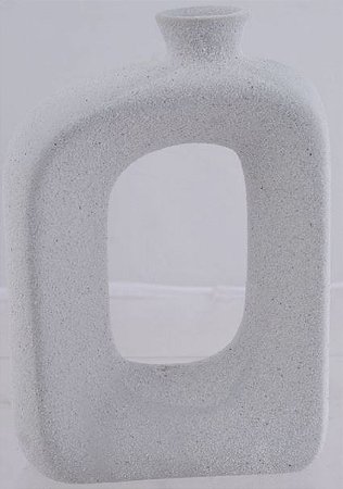 Vaso Decorativo Porcelana Branco 18cm